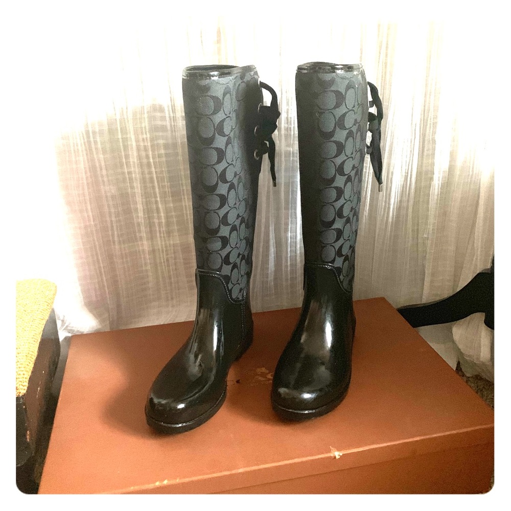 Coach rain boots